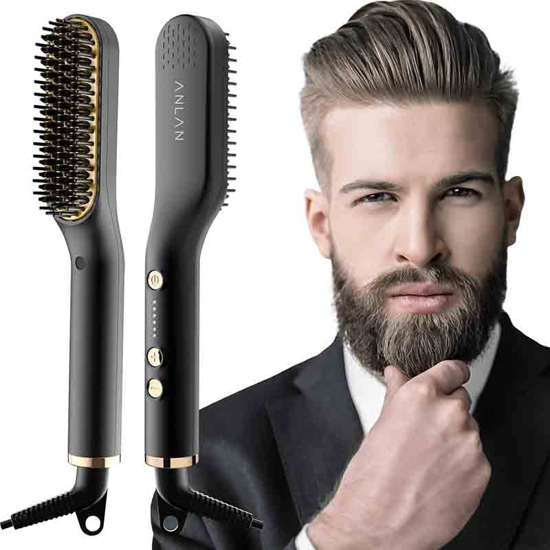 01-15-2.jpg برس حرارتی صاف کننده ریش و مو برند ANLAN (در حد نو) - Image 1