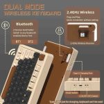 کیبورد گیمینگ بی سیم برند FREEWOLF M96 - تصویر 9
