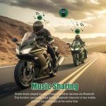 هدست بلوتوثی کلاه کاسکت موتور برند EJEAS Q8 - تصویر 7