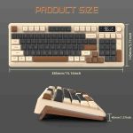 کیبورد گیمینگ بی سیم برند FREEWOLF M96 - تصویر 3
