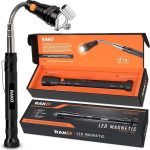 چراغ قوه آهنربایی تلسکوپی RAK ابزار با 3 چراغ LED و گردن قابل افزایش تا 50cm