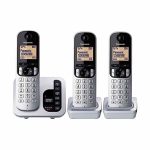 تلفن بی سیم پک 3 عددی برند Panasonic KX-TGC263 (استوک در حد نو)