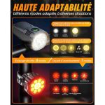 چراغ جلو و عقب دوچرخه برند Victoper G90 - Image 3