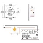 سوئیچ چراغ هوشمند MOES WiFi RF433 - Image 4