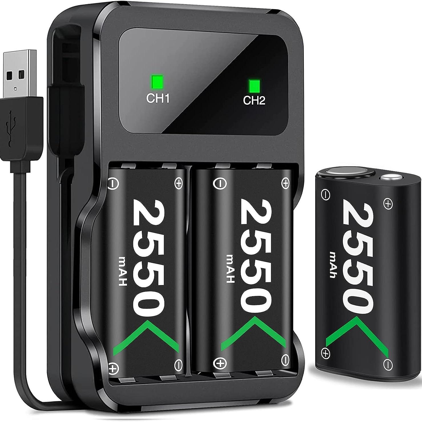 21816877_1691306716_277.jpg بسته 3 عددی باتری 2550mAh برای دسته Xbox One - Image 1