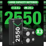 بسته 3 عددی باتری 2550mAh برای دسته Xbox One - Image 3