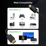 کابل HDMI 2.1 فیبر نوری 8K (48 گیگابیت در ثانیه) - Image 2