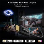 کابل HDMI 2.1 فیبر نوری 8K (48 گیگابیت در ثانیه) - Image 4