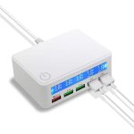 شارژر 50 واتی با 5 درگاه سوکت USB Kitbox