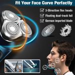 ریش تراش بی سیم مردانه، ضد آب YQ500 - Image 3