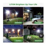 پک 4 عددی چراغ LED سنسور دار خورشیدی ضدآب Litom - Image 2