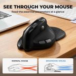 ماوس ارگونومیک برند DELUX M618XS (در حد نو) - Image 5