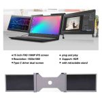 مانیتور دوگانه پرتابل 15 اینچی VBESTLIFE 1080P IPS - Image 6