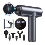 ماساژور تفنگی Lefity Mini  با 30 سرعت و 6 سر با پورت شارژ USB C