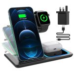 ایستگاه شارژ بی سیم سریع 3 در 1 تاشو برای iphone