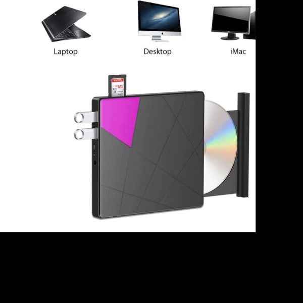 درایو CD و DVD اکسترنال برند Cocopa با قابلیت پشتیبانی از SD کارت و USB