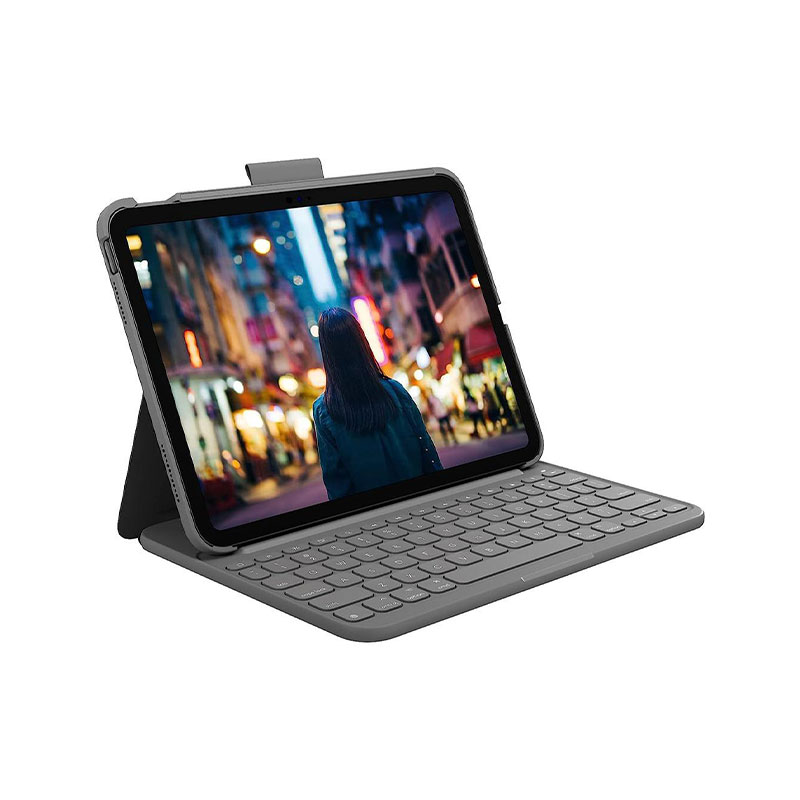 Logitech-Slim-Folio-bluetooth-case-and-keyboard-for-iPad.jpg قاب و کیبورد بلوتوث Logitech Slim Folio برای iPad - Image 1