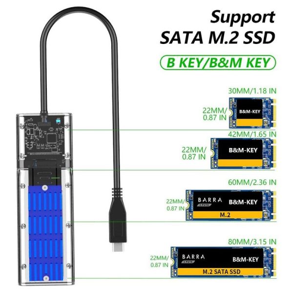 آداپتور محفظه SSD M2 برند AODUKE