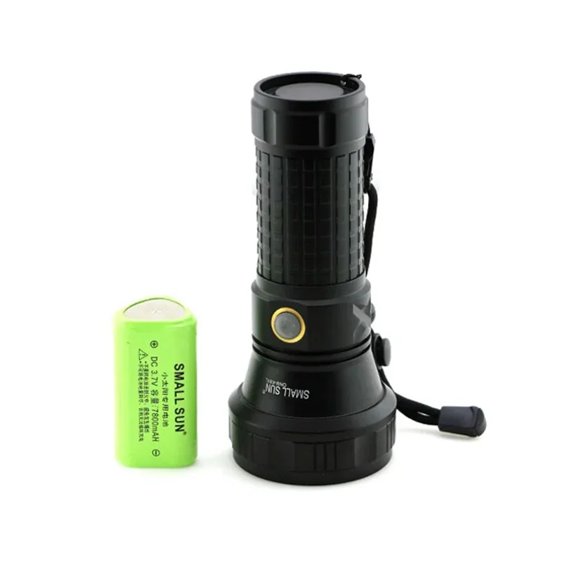 Small-Sun-K61L-police-flashlight-.webp چراغ قوه پلیسی اسمال سان K61L - Image 1