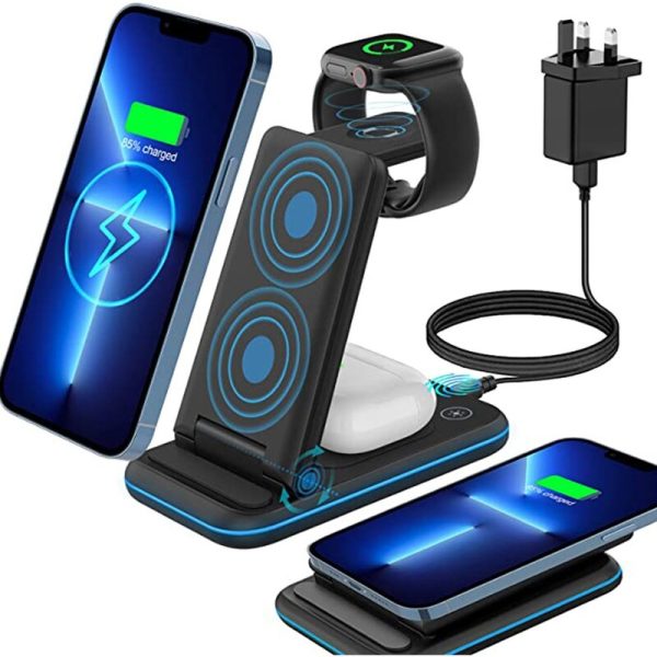 شارژر بی سیم تاشو 15 واتی سازگار با iPhone 14