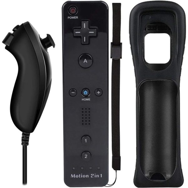دسته و نانچاک برای نینتندو Wii رنگ مشکی