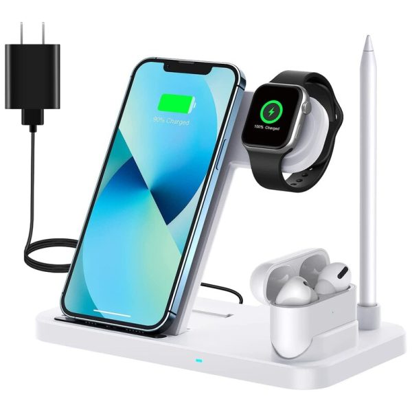ایستگاه شارژ بی سیم سریع 4 در 1 برای iphone