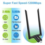 دانگل دو بانده WiFi USB Aigital  (1200 مگابیت بر ثانیه 2.4G و 5G)
