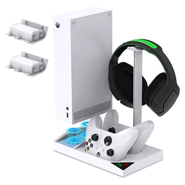 پایه فن خنک کننده کنسول Xbox Series S و شارژر برای برای دسته