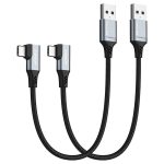 بسته2 عددی کابل USB-C زاویه راست کوتاه 0.3 متر SUNGUY