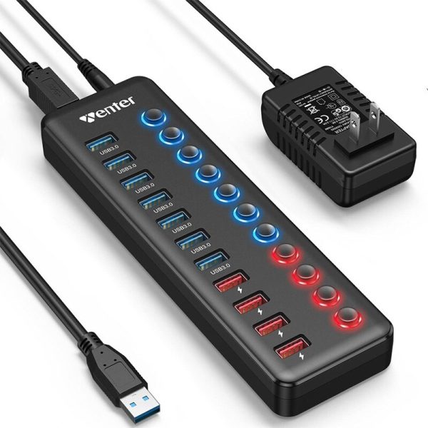 تقسیم کننده هابUSB 3.0 با 11 پورت Wenter