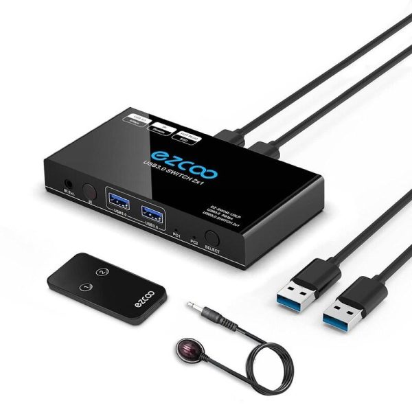 سوئیچ KVM حرفه ای EZCOO مدل EZ-SW24-U3L