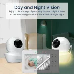 دوربین و مانیتور امنیتی کودک برند Babysense V43 - Image 3