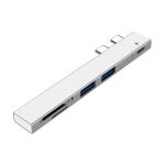 داک دوگانه (5در1) Type-C برای Macbook Pro 13 15 Air Mi Pro