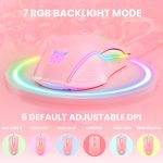 موس گیمینگ ONIKUMA CW905 RGB رنگ صورتی - Image 2