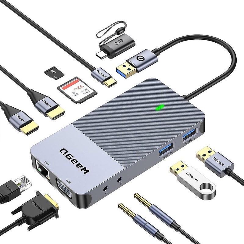 uqmKNp4hGq49uDlQMJ6F9IMXf8ZMPBZQMvBeA7yQ8hsp8IYuSm.jpg_800X800X70.jpg داک 11 در 1 پورت USB3.0 برند QGeeM - تصویر 1
