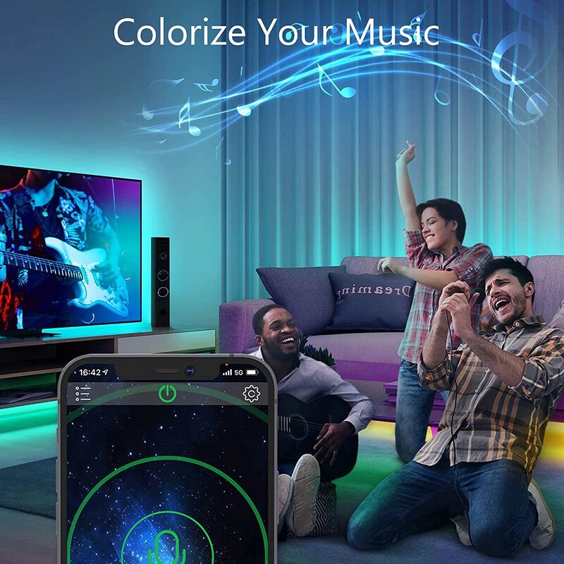 نوار RGB بلوتوث 10M نوار LED (2×5 متر) – فروشگاه وی وان