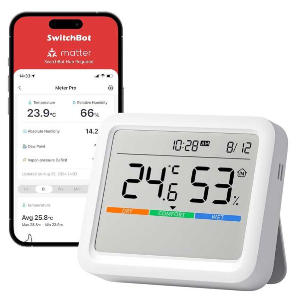 دماسنج و رطوبت سنج دیجیتال SwitchBot مدل Meter Pro