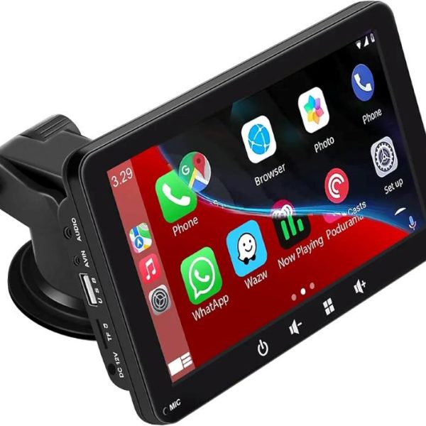 مانیتور 7" روی داشبورد خودرو HUMMY مدل S5 دارای اپل کارپلی بی‌سیم و اندروید اتو