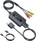 مبدل کابل RCA به HDMI مادگی با کابل‌های HDMI و RCA