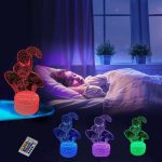 چراغ خواب سه بعدی LED طرح مرد عنکبوتی USB + کنترل RGB