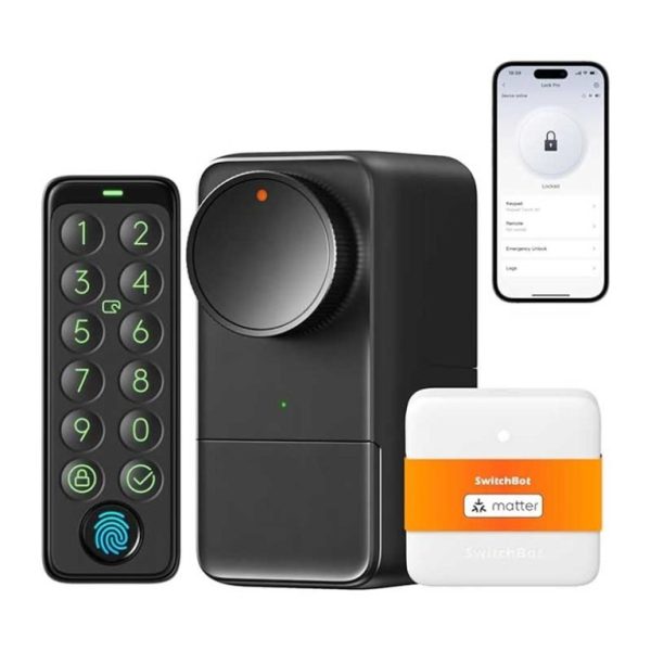 قفل هوشمند وای فای همراه صفحه‌ کلید لمسی مدل Smart Lock Pro برند SwitchBot