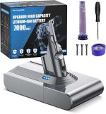 باتری جارو شارژی دایسون V8 و SV10 با ظرفیت 7000 میلی‌آمپر ساعت