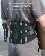 کمر بند طبی Rakiie برای کمردرد  تسکین کمردرد، سیاتیک، اسکولیوز، آرتروز، تنگی کانال نخاعی، فتق دیسک، خم شدن، کار، خانه - Image 2