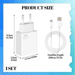 شارژر دیواری 1 پورت USB 33W  با کابل type-C به USB  برند gvkrlxz  مدل mdy-12-eh - Image 3