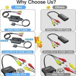 مبدل کابل RCA به HDMI مادگی با کابل‌های HDMI و RCA - Image 4