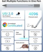 قلم استایلوس متاپن USI 2.0 مدل G1 Air برای آمازون فایر مکس 11، فایر اچ‌دی 10 (نسل سیزدهم، انتشار 2023)، تبلت گوگل پیکسل، فشار 4096 - Image 6