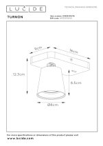 چراغ خواب / دیواری Lucide TURNON - LED با قابلیت تنظیم نور - تصویر 5