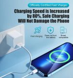 شارژر آیفون ۱۲ واتی همراه با کابل 1 متری USB به لایتینگ - Image 4
