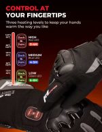 دستکش‌ حرارتی موتورسیکلتKEMI MOTO سایز 2XL دارای باتری 3000 میلی آمپر - Image 4