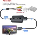 مبدل کابل RCA به HDMI مادگی با کابل‌های HDMI و RCA - Image 5